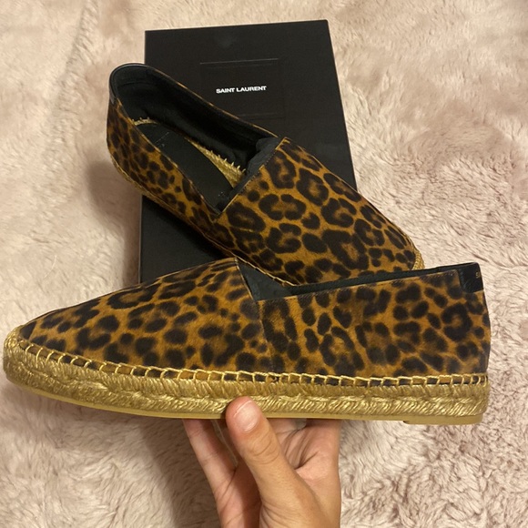 Authentic brand new Saint Laurent espadrilles Cheetah print shoes - Picture 4 of 9